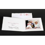 An HRH Charles Prince of Wales and Camilla Duchess of Cornwall signed 2011 Christmas Card.