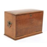 A 1930s oak desk top stationary cabinet.