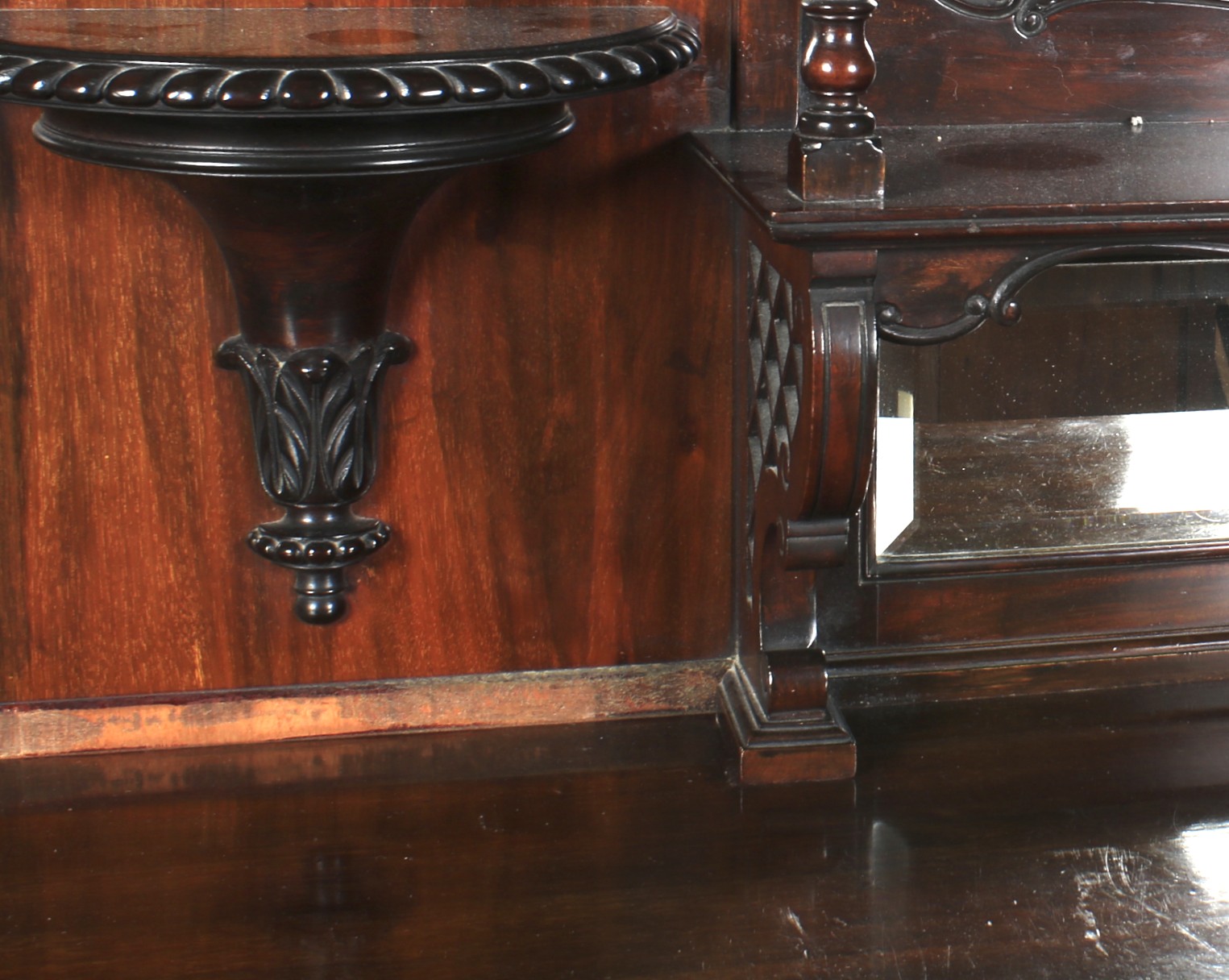 A Late Victorian mahogany mirror back chiffonier. - Image 3 of 3