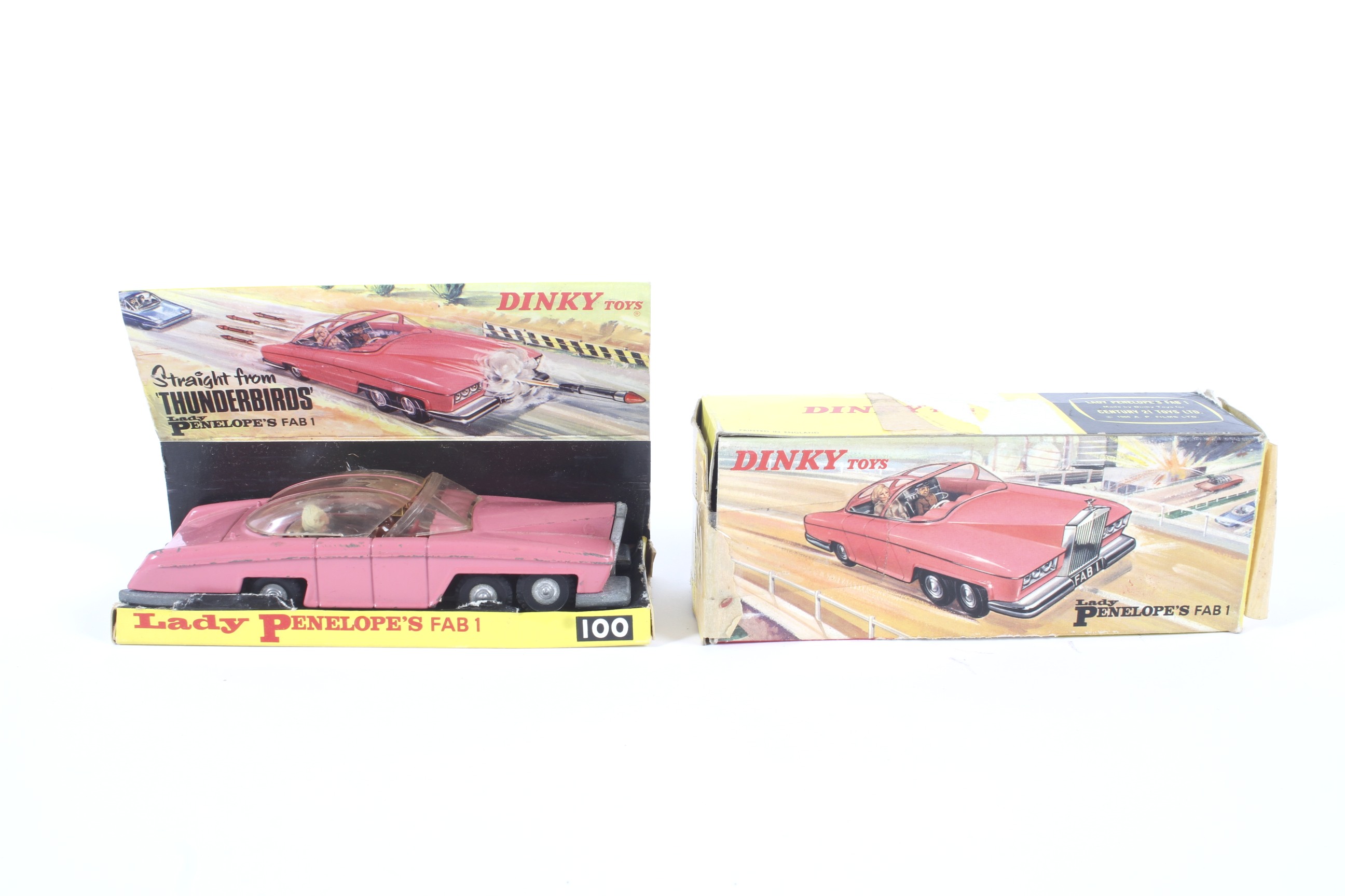 A boxed Dinky toys Lady Penelope's car, Fab 1 No.