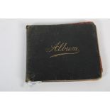 A 1920s leather visitor's album. Inscribed with verse, messages, watercolours, pencil sketches, etc.