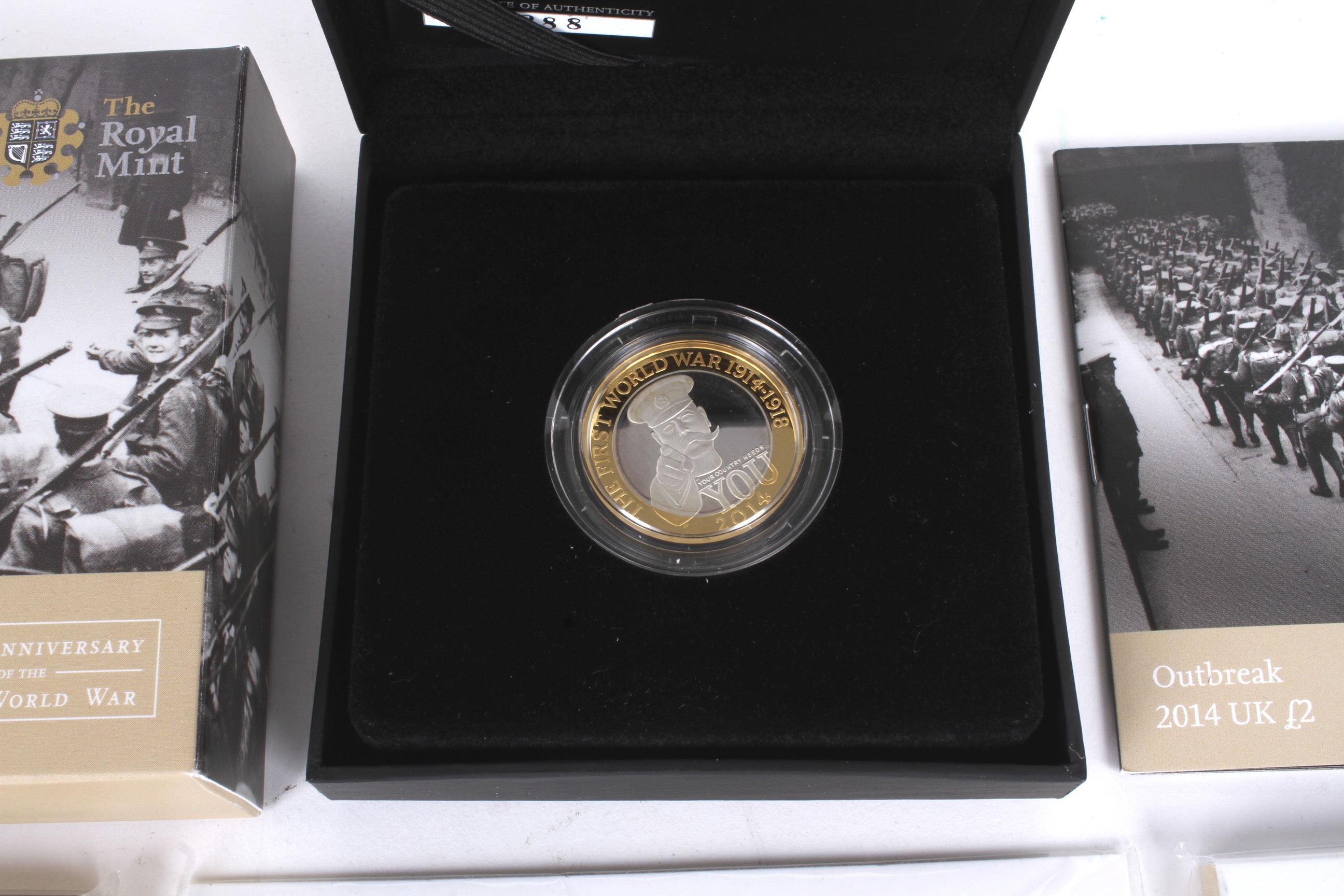 Outbreak of WWI presentation pack coins. - Bild 2 aus 3