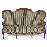 A Victorian mahogany framed parlour sofa.