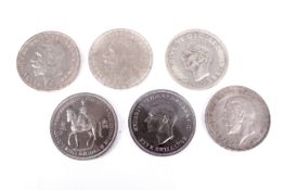 Six crown coins.