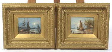 Late 19th Century, British School, two maritime gouaches on board.