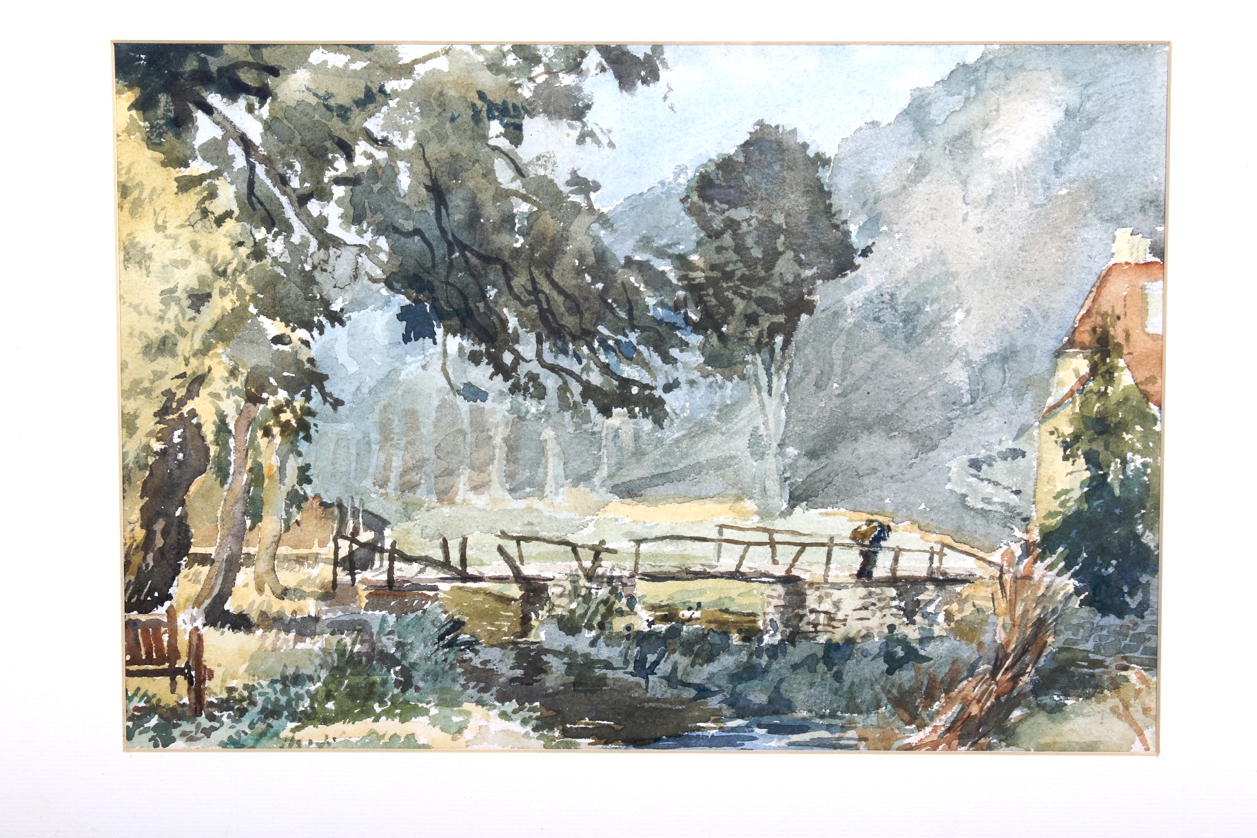 Two watercolour landscapes by Frederic Charles Winby (1875-1959). - Image 2 of 4