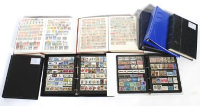 8 stock books of Commonwealth stamps.