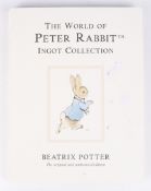 A Beatrix Potter, Peter Rabbit twelve silver ingot collection.