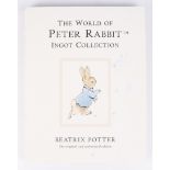 A Beatrix Potter, Peter Rabbit twelve silver ingot collection.