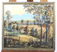 Maurice M Kennedy, Albany Landscape, Porongurups, oil on board.