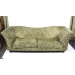 A Victorian style upholstered sofa.