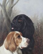 Colin Graeme (1858-1910), Two Gun Dogs, oil on canvas. Signed lower right, in giltwood frame, 28.