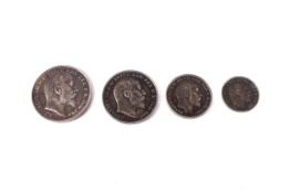 A 1907 Maundy set of coins.