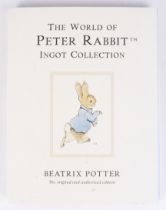 A Beatrix Potter, Peter Rabbit twelve silver ingot collection.