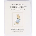 A Beatrix Potter, Peter Rabbit twelve silver ingot collection.