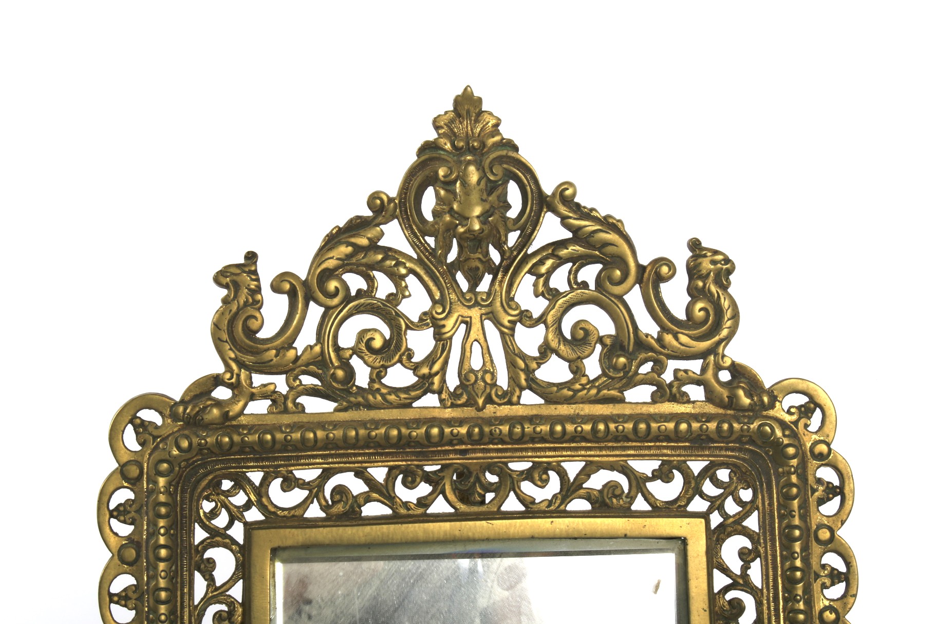 A Victoria brass easel mirror. - Image 2 of 2