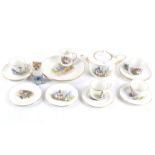 A doll's Peter Rabbit tea set.