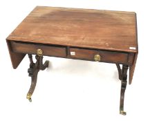 A 19th century mahogany sofa table.