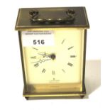 A vintage Junghans electronic carriage clock.