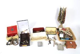 A large quantity of costume jewellery.