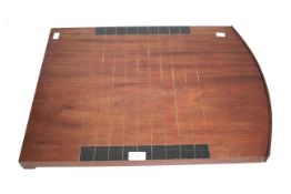 A vintage mahogany shove ha'penny board.