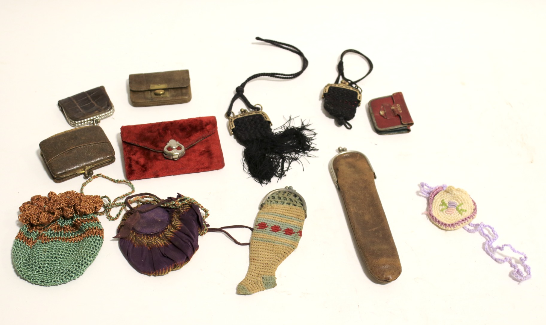 A collection of assorted purses.