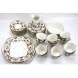 An Edwardian 12 piece tea set.