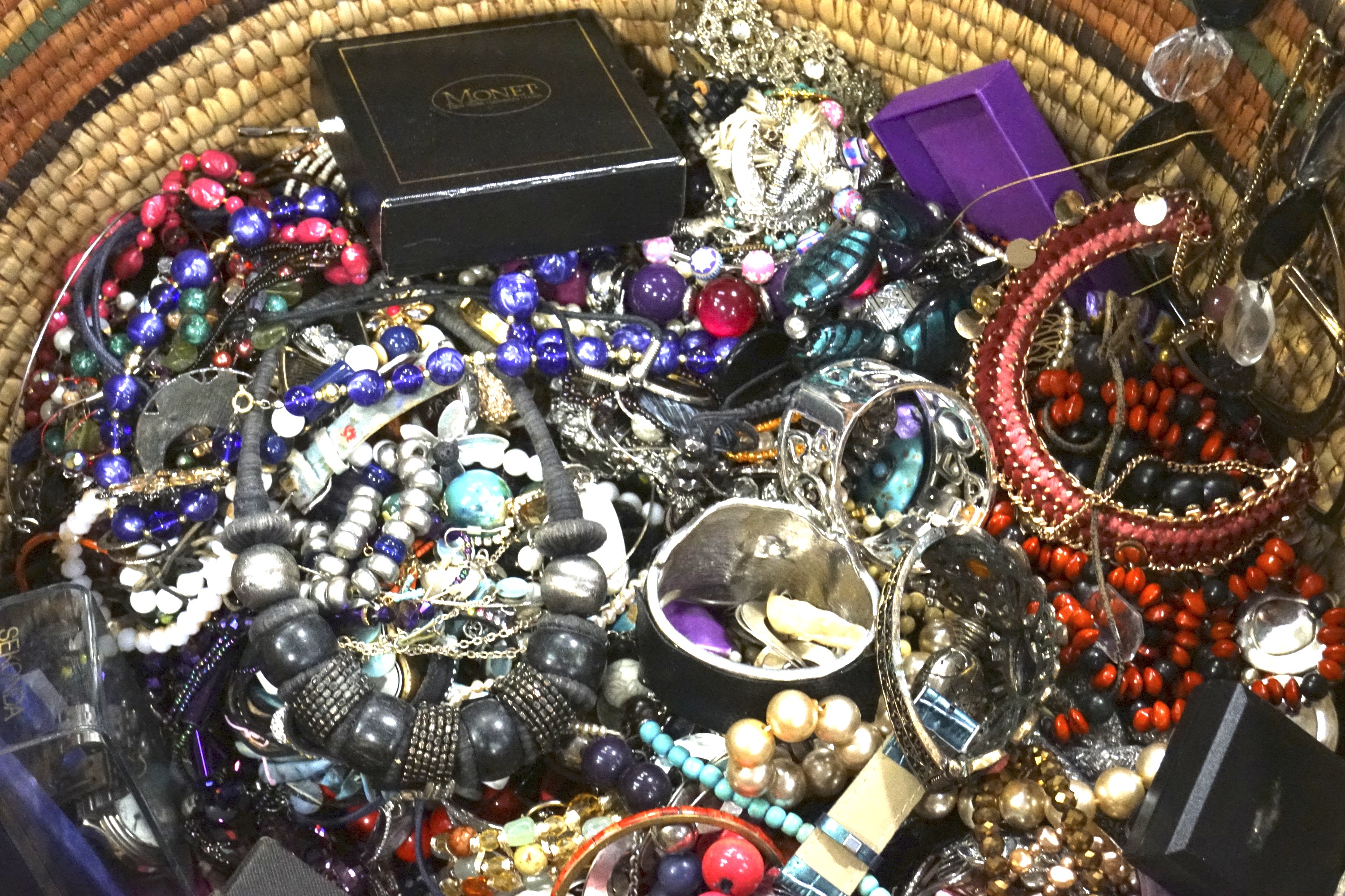 A large assortment of costume jewellery. - Image 2 of 3