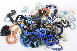 A large quantity of costume jewellery.