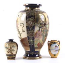 Three 20th century Japanese vases.