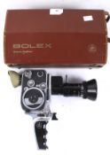 A Bolex Paillard zoom reflex P2 cine film camera.