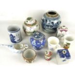 An assortment of 19th and 20th century Chinese, Japanese and other ceramics.