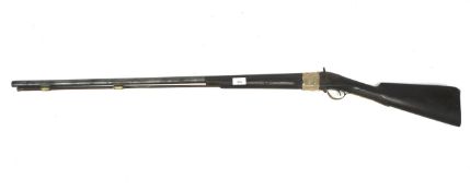 A Georgian flint lock rifle complete with rod, for wall decoration.
