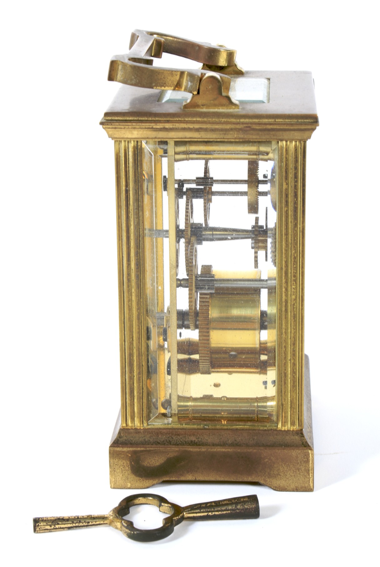 A contemporary brass cased Mappin and Webb carriage clock. - Image 2 of 2