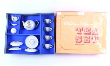 A vintage child's tea set.