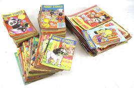 Approx 150 vintage comic books and magazines, Jackie and Sunny stories 1960s - 1980s.