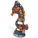 A contemporary Anita Harris ceramic figure of a seahorse.