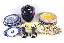 An assortment of mixed ceramics.