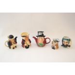 A collection of ceramic Toby and character jugs.