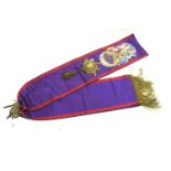 An Independent Order of Oddfellows Manchester Unity sash.