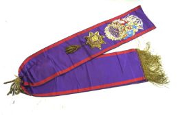 An Independent Order of Oddfellows Manchester Unity sash.