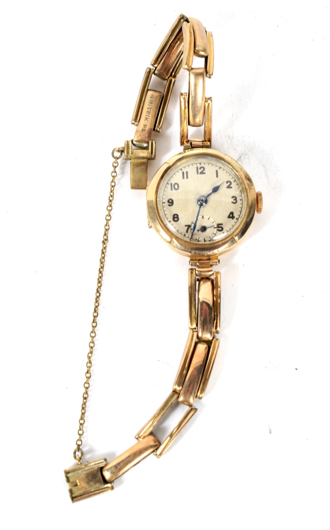 An early 20th century 9ct gold wristwatch.