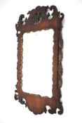 A modern 19th century style mahogany pier mirror. With eagle and borders of acanthus.
