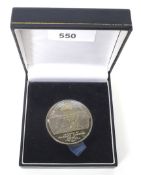 A commemorative medallion of City of Bristol,