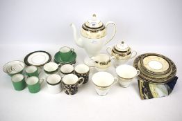 An assortment of 20th century ceramics coffee and tea sets.