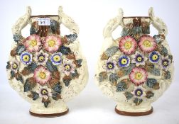 A pair of large early 20th century ceramic vases.