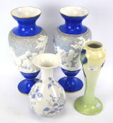 A group of vases.