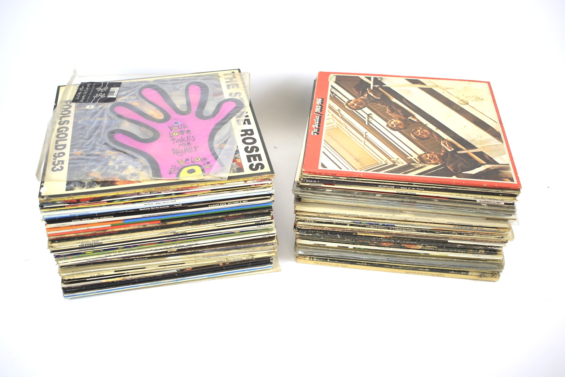 A large collection of vintage vinyl.