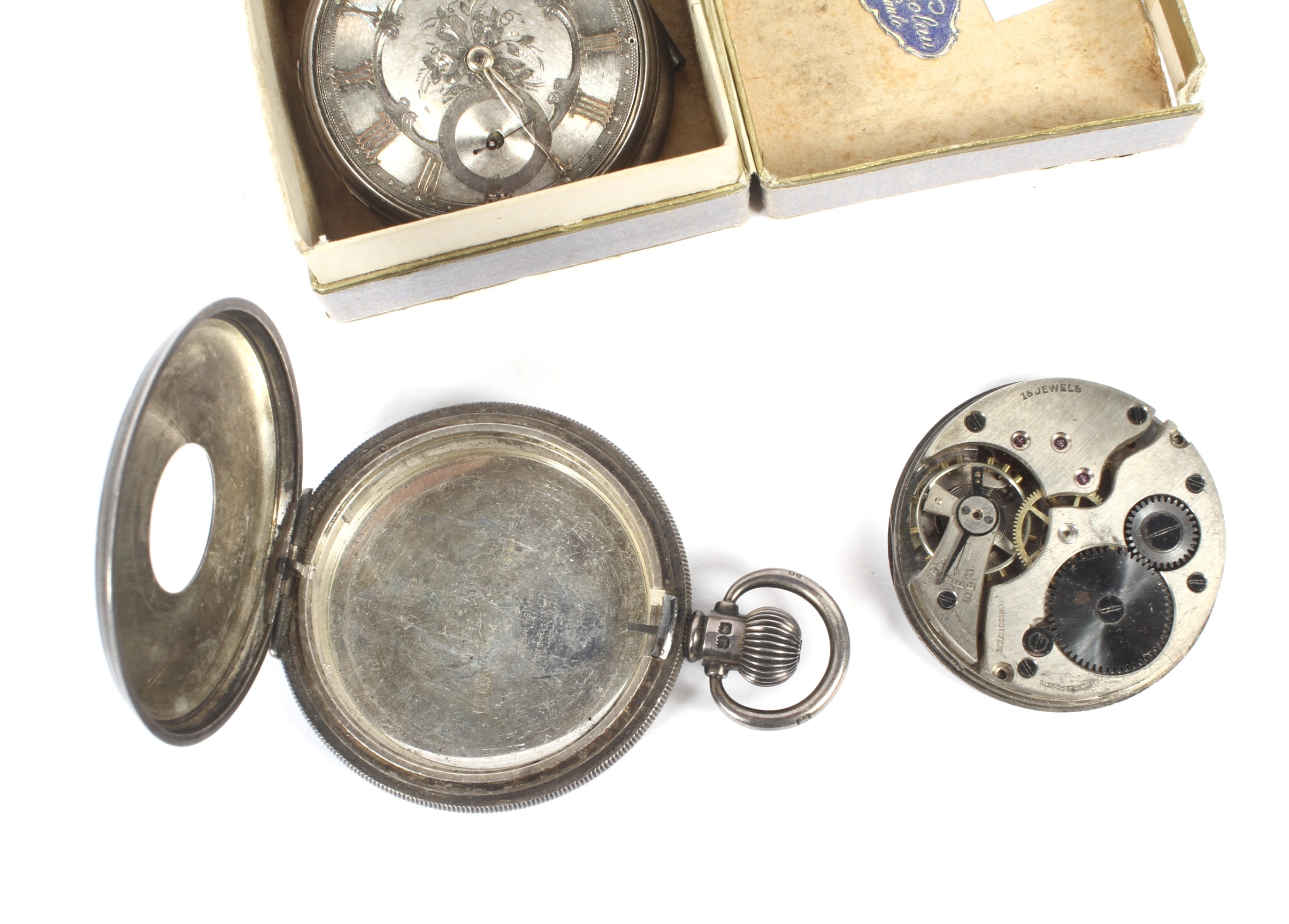Two silver cased pocket watches. - Image 2 of 2