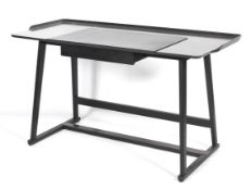 A Recipio '14 desk designed by Antonio Citterio for Maxalto in black.